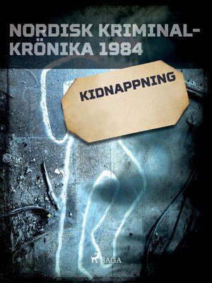cover image of Kidnappning